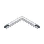 ANGOLO PROFILO PER STRISCE LED SOVRAPPOSTO SURFACE PROFILE 3 ALLUMINIO 11CM 17 X 16 MM CON COPERTURA ARROTONDATA E CLIP