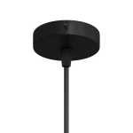ROSONE MINI TONDO 1 FORO DIAM.83MM NERO OPACO