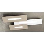 FINE SERIE - WALLY APPLIQUE/PLAFONIERA 3 LUC(COMPOSTO DA 1138/40-SA+1138/50-SA+1138/60-BI)