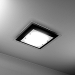 FINE SERIE - TRAY PLAFONIERA 45 CM. 2 LUCI NERA