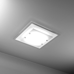 FINE SERIE - TRAY PLAFONIERA 45 CM. 2 LUCI BIANCA