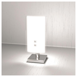 LAMPADA DA TAVOLO TRAY IN VETRO BIANCA 1 X G9