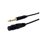 CAVO MICROFONICO PROFESSIONALE SPINA 6,3MM MONO / PRESA XLR 1,8MT