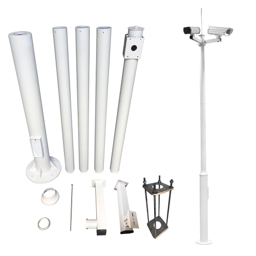 Palo de 6 metri per installazioni di camere e dome CCTV.