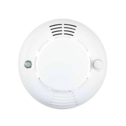 Rilevatore di fumo radio VESTA. Sensore fotoelettrico riflettente. Incorpora una sirena da 85 dB a 3 metri. Funziona con 3 batterie alcaline AA. Durata della batteria di 4,5 anni. Certificato EN14604