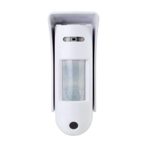 Rivelatore radio VESTA PIRCAM per uso esterno. Copertura di 10 metri. Risoluzione 720P. Ottica 102°, illuminazione IR di 7 metri. Funzione antimascheramento e anti-pet 60 kg. Grado 2