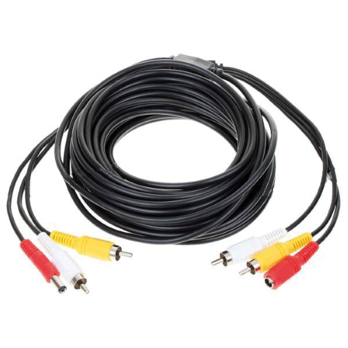 Cavo coaxial alargador per segnali video, audio e dell´alimentazione. 40 Metri.