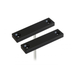 Contatto magnetico superficiale. Design raffinato. NC. 2 metri di cavo. Nero. EN50131-2-6 Grado 2.