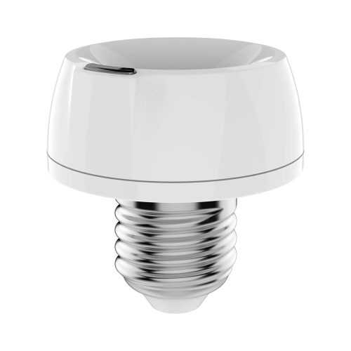 Tappo dimmer Z-Wave per lampadina E27. Dimmer/regolatore in formato cap convenzionale. Tecnologia Z-Wave Plus. Consente di regolare l'intensità delle lampadine a casa o in ufficio. Si adatta facilmente agli apparecchi di illuminazione E27. Può essere cont