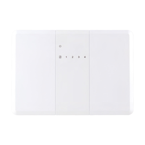 Modulo di espansione uscite VESTA. Fornisce 4 uscite programmabili al sistema di allarme ibrido VESTA. Alloggiamento in plastica con protezione antimanomissione. Certificato EN50131 Grado 3