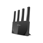 Router Wi-Fi 6 gigabit. Velocità WiFi fino a 1201 Mbps + 300 Mbps. Nuovo design verticale. Porta di rete Gigabit completa. dissipazione del calore stereoscopica