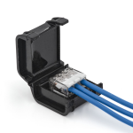 Q-Box CASSETTA DI PROTEZIONE AD ISOLAMENTO IN GEL 3 INGRESSI SEZIONE 0,75-4 MMQ C/Ml0403 - 2Pz/Bl