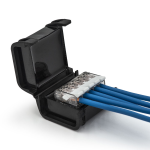 Q-Box CASSETTA DI PROTEZIONE AD ISOLAMENTO IN GEL 5 INGRESSI SEZIONE 0,75-4 MMQ C/Ml0405 - 2Pz/Bl