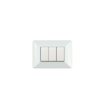 PLACCA 3 MODULI  BIANCO SERIE EASY COMPATIBILE MATIX