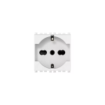 PRESA SCHUKO BIPASSO 2P+T 16A UNIVERSALE BIANCO