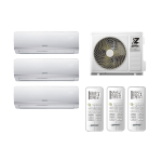 CLIMATIZZATORE ZEPHIR UNITA'  ESTERNA ZTRI9+9+12WF24UE + 2 SPLIT ZTRI9000WFM24U - 1 SPLIT ZTRI12000WFM24UI
