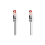 Cavo Cat 6 | RJ45 maschio | RJ45 maschio | S / FTP | 2.00 m | Tondo | LSZH | Grigio | Busta