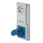 PRESE INTERBLOCCATA SENZA FONDO IP44 2P+T 16A