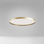PLAFONIERA ACELIA P/G LED 50W 3300LM 3000K-4000K ALLUMINIO SATINATO ORO DIFFUSORE IN METACRILATO 