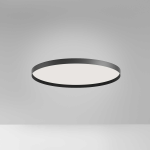 PLAFONIERA ACELIA P/G LED 50W 3300LM 3000K-4000K ALLUMINIO SATINATO NERO DIFFUSORE IN METACRILATO BIANCO OPACO