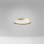 PLAFONIERA ACELIA P/P LED 30W 2100LM 3000K-4000K ALLUMINIO SATINATO ORO DIFFUSORE IN METACRILATO BIANCO OPACO