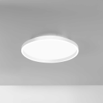PLAFONIERA AELA P/M LED 50W + 12W 3300LM 3000K-4000K ALLUMINIO SATINATO BIANCO DIFFUSORE IN METACRILATO BIANCO OPACO