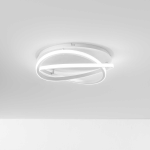 PLAFONIERA LED ATIA P/P 40W 2100LM 3000K ALLUMINIO SATINATO BIANCO DIFFUSORE BIANCO OPACO
