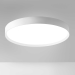 PLAFONIERA LED AVA P/G 80W 5500LM 3000K-4000K ALLUMINIO SATINATO BIANCO DIFFUSORE BIANCO OPACO D800 MM