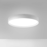 PLAFONIERA LED AVA P/M 60W 4700LM 3000K-4000K ALLUMINIO SATINATO BIANCO DIFFUSORE BIANCO OPACO D600 MM