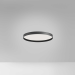 PLAFONIERA LED AVA P/P 30W 1900LM 3000K-4000K ALLUMINIO SATINATO NERO DIFFUSORE BIANCO OPACO D400 MM