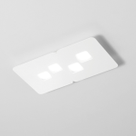 PLAFONIERA BILBAO P/P 4 X GX53 NON INCLUSE FINITURA BIANCO 500 X 280 MM