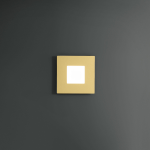 PLAFONIERA BILDE P/P LED 25W 2500LM 3000K STRUTTURA ALLUMINIO ORO OPACO 392 X 392 MM