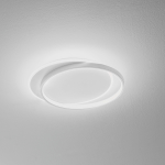 PLAFONIERA CHRISTINE P/G LED 48W 3000LM 3000K MONTATURA ALLUMINIO BIANCO SATINATO 480X550 MM