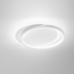 PLAFONIERA CHRISTINE P/S LED 65W 5368LM 3000K MONTATURA ALLUMINIO BIANCO SATINATO 605X700 MM