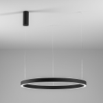 SOSPENSIONE CRISEIDE S/1G LED 100W 5300LM 3000K ALLUMINIO NERO SATINATO D966MM