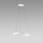 SOSPENSIONE CRISEIDE S/G LED 80W 4300LM 3000K ALLUMINIO BIANCO SATINATO D800 MM