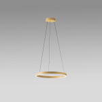 SOSPENSIONE CRISEIDE S/P LED 60W 3100LM 3000K ALLUMINIO ORO SPAZZOLATO D600 MM