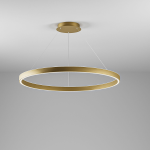 SOSPENSIONE CRISEIDE S/S LED 100W 5200LM 3000K ALLUMINIO ORO SPAZZOLATO D966 MM