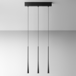 SOSPENSIONE DAFNE S/3P LED 16,5W 612LM 3000K ALLUMINIO NERO SATINATO