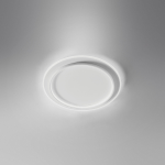 PLAFONIERA DHARMA P/P LED 40W 2700LM 3000K ALLUMINIO BIANCO SATINATO D450MM