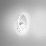 APPLIQUE DIVA A LED 20W 1470 LUMEN 3000K ALLUMINIO BIANCO SATINATO 370 X 290 MM