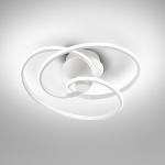 PLAFONIERA DIVA P/P LED 40W 2500 LUMEN 3000K ALLUMINIO BIANCO SATINATO 480 X 520 X 180H MM