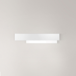 APPLIQUE DOHA A/G LED 25W 2110 LM 3000K ALLUMINIO BIANCO CON FINITURE BIANCHE 700 X 150 MM