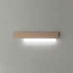 APPLIQUE DOHA A/G LED 25W 2110 LM 3000K ALLUMINIO BIANCO CON FINITURE TORTORA 700 X 150 MM