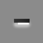 APPLIQUE DOHA A/P LED 15W 1270 LM 3000K ALLUMINIO BIANCO CON FINITURE NERO 400 X 135 MM