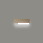 APPLIQUE DOHA A/P LED 15W 1270 LM 3000K ALLUMINIO BIANCO CON FINITURE TORTORA 400 X 135 MM