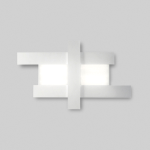 PLAFONIERA DOHA P/G LED 50W 4470LM 3000K ALLUMINIO BIANCO FINITURA BIANCO 1040 X 630 MM