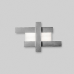 PLAFONIERA DOHA P/M LED 40W 3750LM 3000K ALLUMINIO BIANCO FINITURA ACCIAIO 840 X 550 MM
