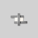 PLAFONIERA DOHA P/P LED 30W 2620LM 3000K ALLUMINIO BIANCO FINITURA ACCIAIO 655 X 490 MM