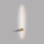 APPLIQUE ENILA A LED 20W 1150LM 3000K ALLUMINIO ORO SPAZZOLATO 800 X D80 MM